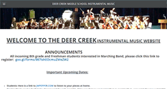 Desktop Screenshot of deercreekmusic.com