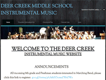 Tablet Screenshot of deercreekmusic.com